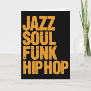 Jazz Soul Funk Hip-hop – Music Culture  Card
