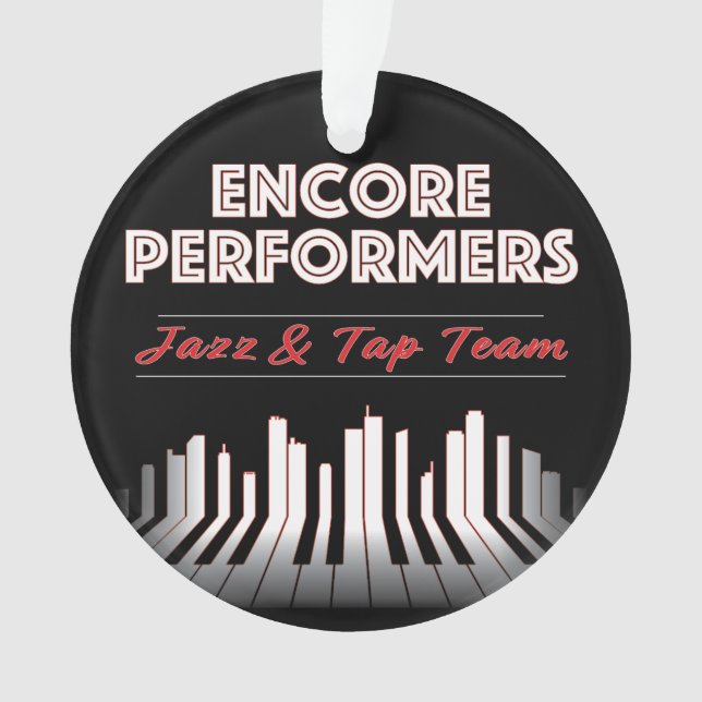 Jazz & Tap Team Ornament ACRYLIC (Front)