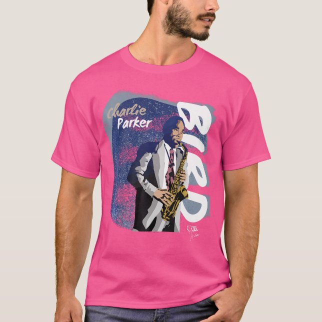 Jazz Tribute Collection - Charlie Parker - Design  T-Shirt (Front)