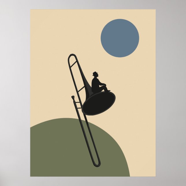 Jazz Trombone Print | Bauhaus Music  (Front)