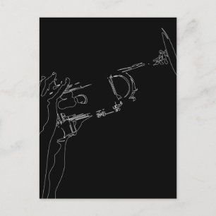 Jazz Trumpet Postcard