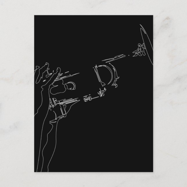 Jazz Trumpet Postcard (Front)