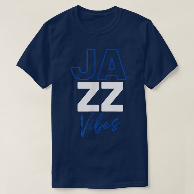Jazz Vibes - Legendary Jazz Band I Love Jazz Music T-Shirt (Design Front)