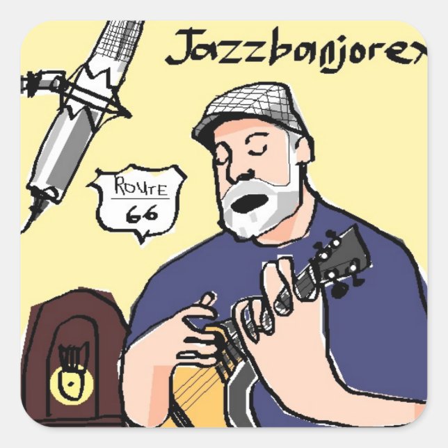 Jazzbanjorex Sticker (Front)