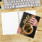 Jazzman Playing Gold Saxophone Photo
