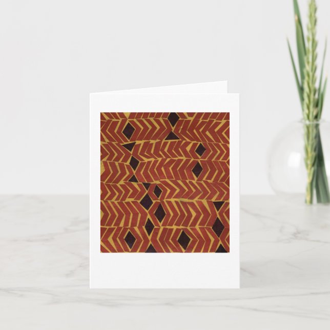 Jazzy african-inspired abstract pattern card (Front)