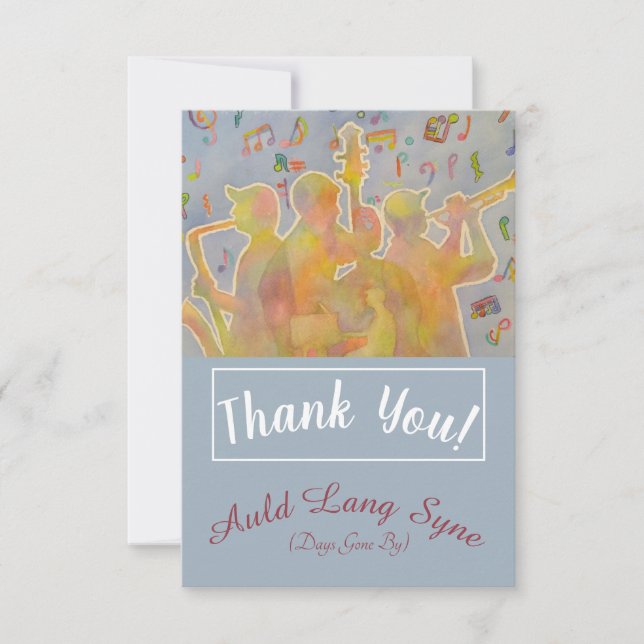 Jazzy Band Thank You Card (Front)