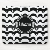 Jazzy Black and White Melting Zebra Stripes
