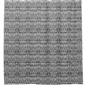 Jazzy Black & White Melting Zebra Stripes Shower Curtain