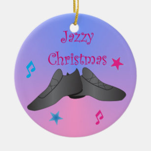 Jazzy Christmas Ceramic Tree Decoration