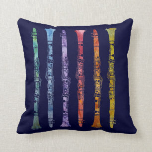 Jazzy Clarinet Pillow