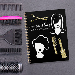 Jazzy Hairstylist Appointment Book Planner