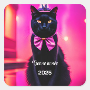 Jazzy Kitty   - Bonne année Square Sticker