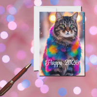 Jazzy Kitty   in fur  coat  - Happy 2026