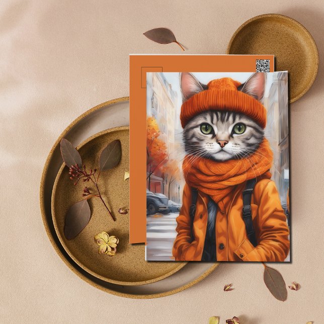 Jazzy Kitty  - October Vibes Holiday Postcard (Creator Uploaded)