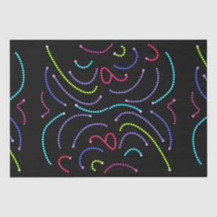 Jazzy Neon Hexagons Pattern  Tissue Paper