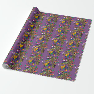 Jazzy New Orleans Music Fest Wrapping Paper