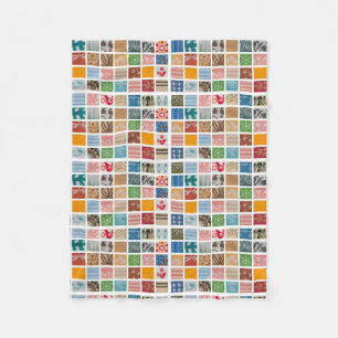 Jazzy Pyrex Fleece Throw Blanket