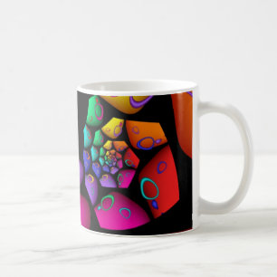 Jazzy Rainbow Fractal Coffee Mug