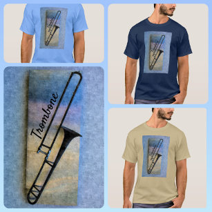 Jazzy Trombone Musical Artistic T-Shirt