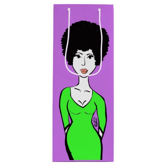 Jazzy Wine Gift Bag (Front)