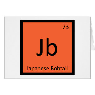 Jb - Japanese Bobtail Cat Periodic Table Element