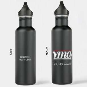 JBHS VMA Black with White Logo Customisable 710 Ml Water Bottle