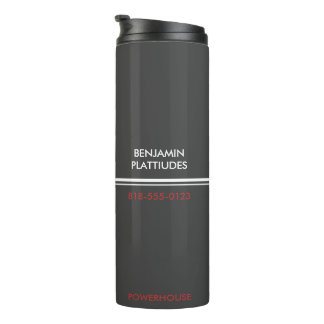 JBHS VMA Black with White Logo Customizable Thermal Tumbler