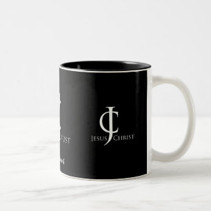 JC (Jesus Christ) Logo gotGod316.com Two-Tone Coffee Mug