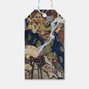 JC Leyendecker Queen Maeve Celtic Warrior Gift Tags