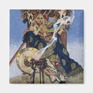 JC Leyendecker Queen Maeve Celtic Warrior Magnet