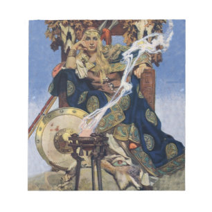 JC Leyendecker Queen Maeve Celtic Warrior Notepad