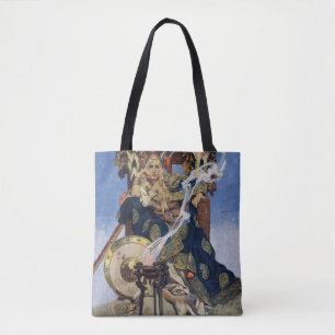 JC Leyendecker Queen Maeve Celtic Warrior Tote Bag