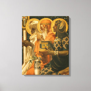 JC Leyendecker Three Wise Men Vintage Christmas Canvas Print