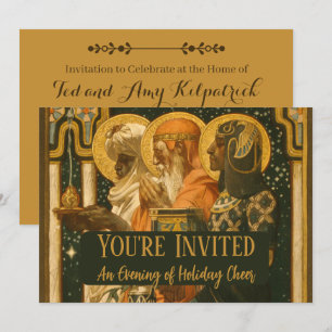 JC Leyendecker Three Wise Men Vintage Christmas Invitation