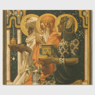 JC Leyendecker Three Wise Men Vintage Christmas Wrapping Paper