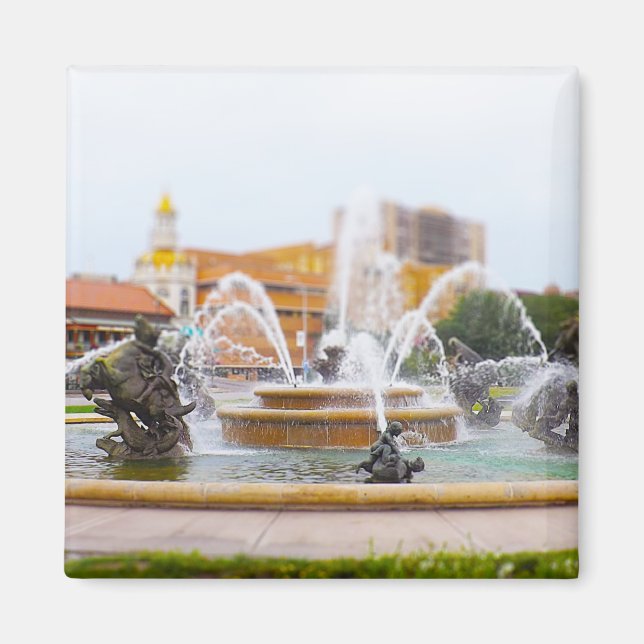 JC Nichols Fountain Country Club Plaza KC Magnet (Front)