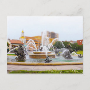 JC Nichols Fountain Country Club Plaza KC Postcard