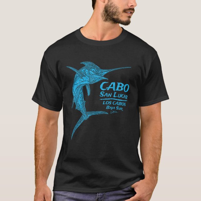 JCombs Cabo San Lucas Striped Marlin T-Shirt (Front)
