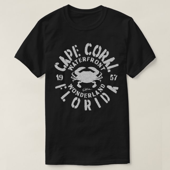 JCombs Cape Coral, FL, with Blue Crab  T-Shirt (Design Front)