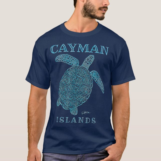JCombs Cayman Islands Sea Turtle T-Shirt (Front)