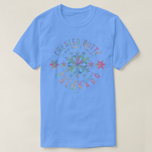 JCombs Crested Butte, CO, Snow  T-Shirt (Design Front)
