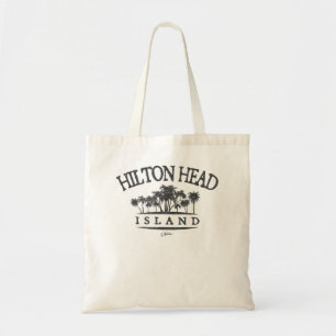 JCombs Hilton Head Island, SC, Palm Trees on Beach Tote Bag