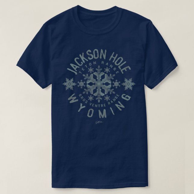 JCombs Jackson Hole, Wyoming, Snow  T-Shirt (Design Front)