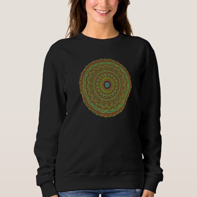 JCombs Ornamental Tiling Pattern Mandala Premium_2 Sweatshirt (Front)