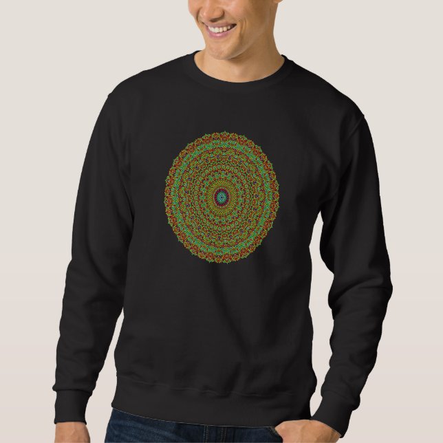 JCombs Ornamental Tiling Pattern Mandala Premium_2 Sweatshirt (Front)