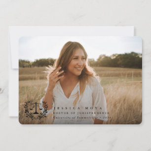 JD Law Scales+Laurel Wreath Black Overlay 2 Photo Announcement