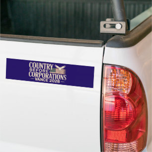 JD Vance 2028 America First Conservative Bumper Sticker