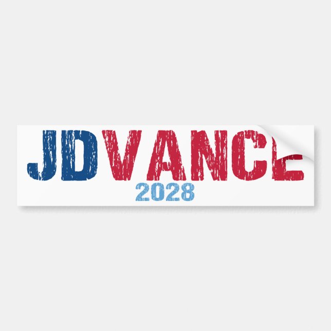JD Vance 2028 (dis) Bumper Sticker (Front)