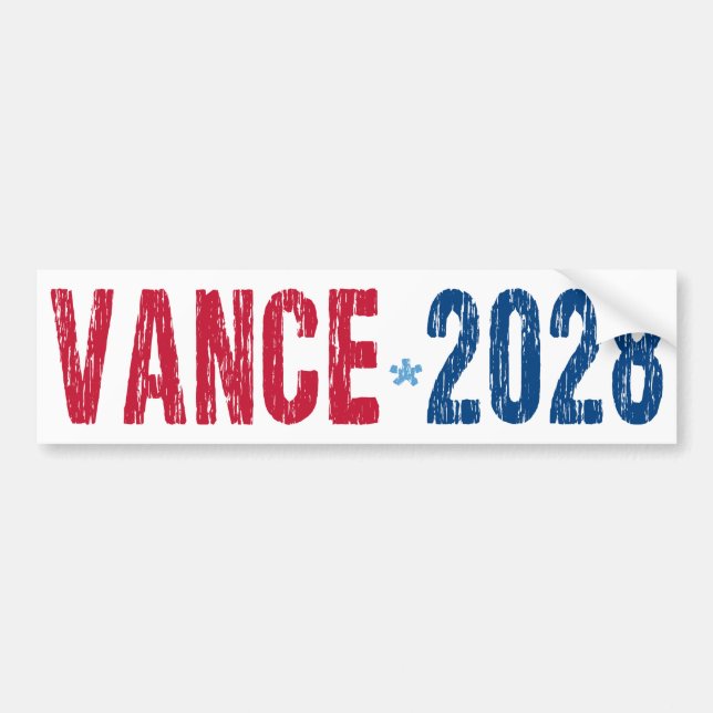 JD Vance 2028 (dis) Bumper Sticker (Front)